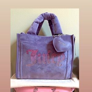 NWT Juicy Couture Dusty Violet Big Spender Mini Tote